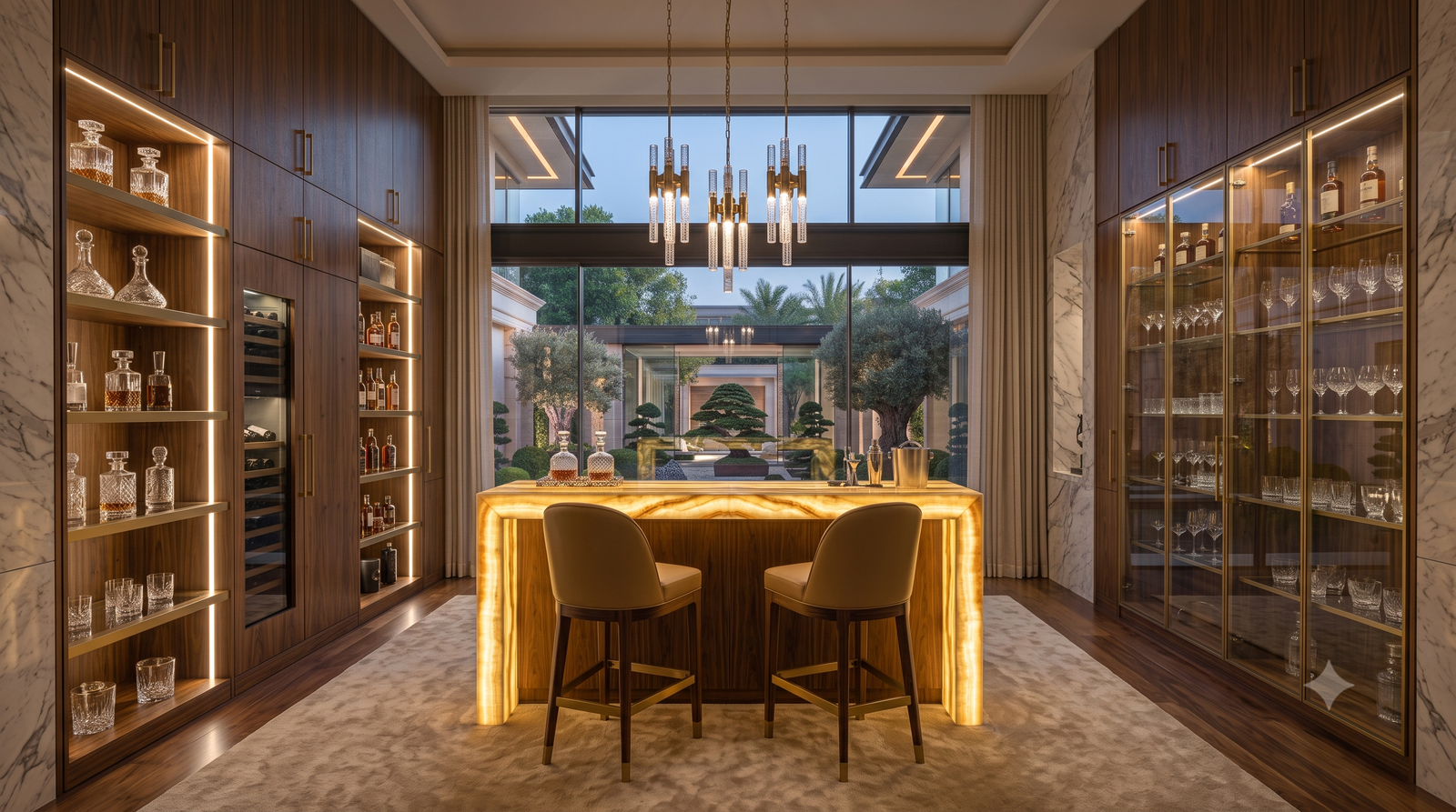 Luxury home bar