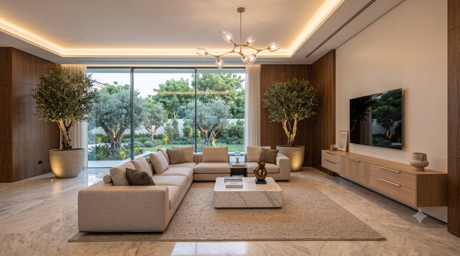 Modern minimalist interior