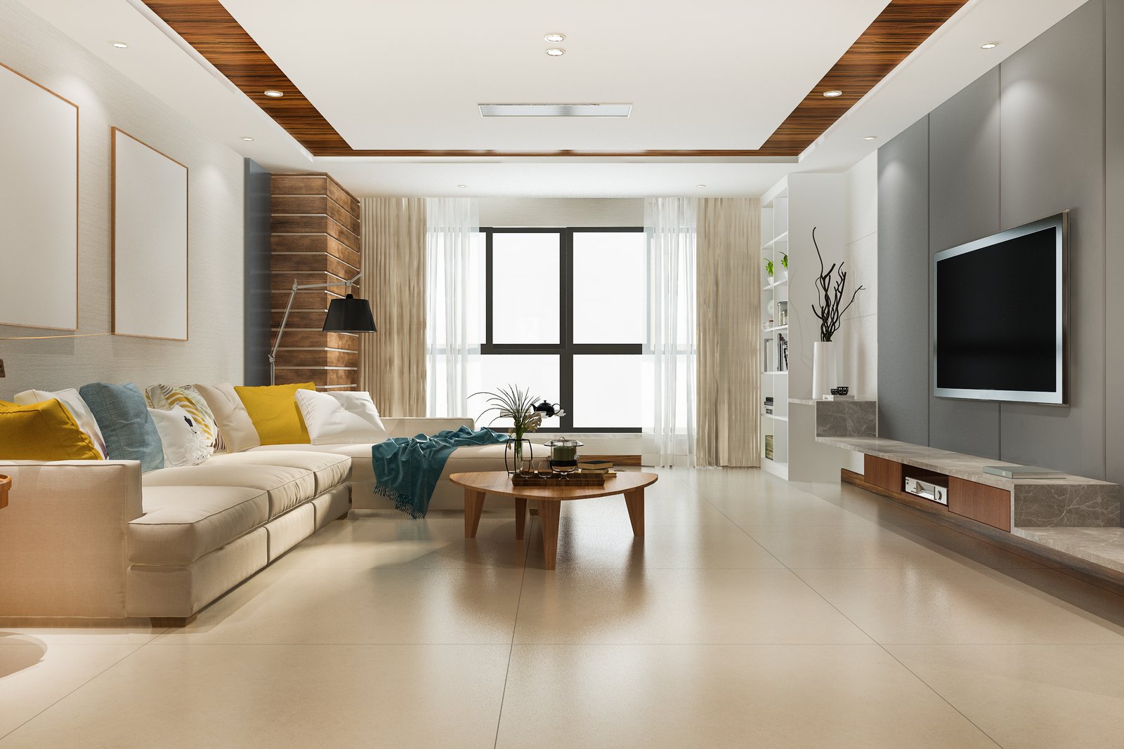 Luxury living room interior